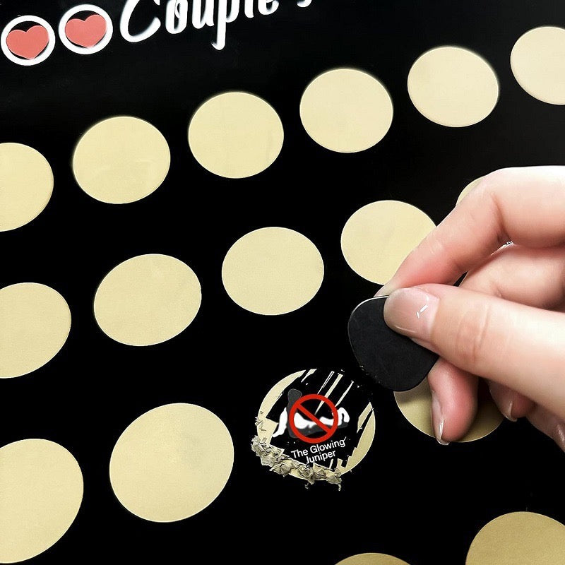 100 Scratchers Valentine's Day Gift Poster, Date Scratch Off Poster With Envelope
