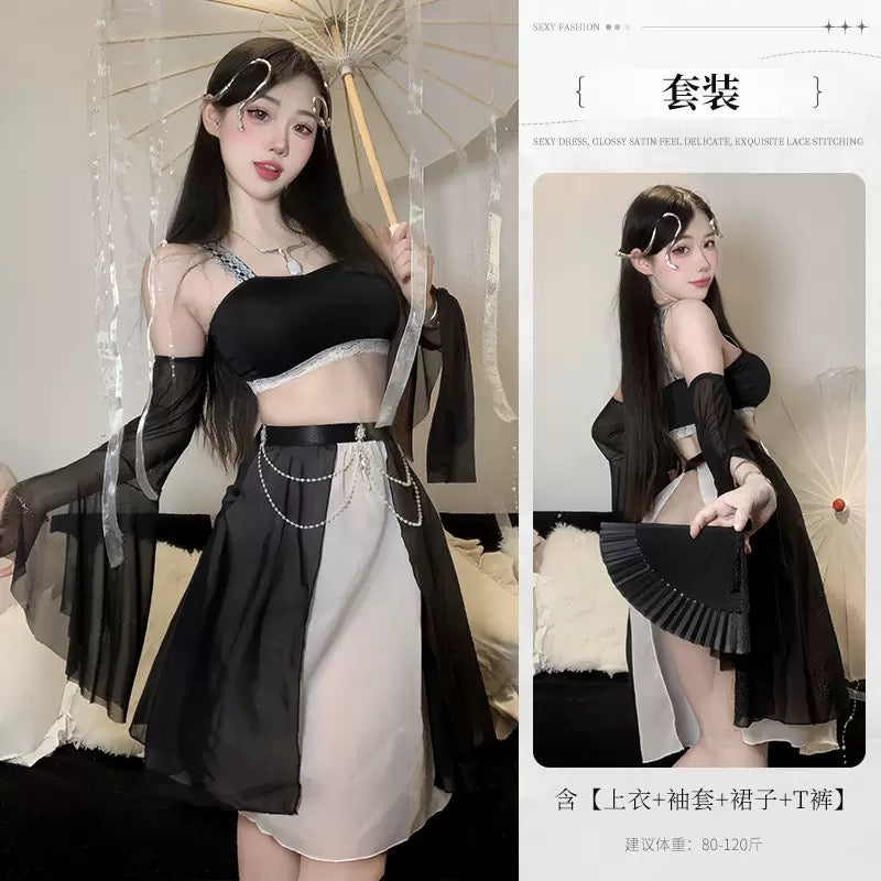 The Floral Ink Qipao