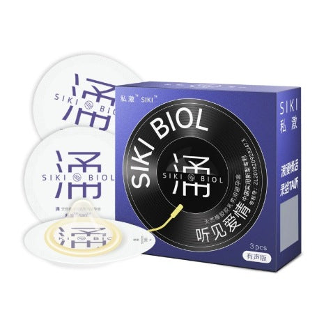 SIKI "Gush" Ultra Lubricated Condoms, 3-Pack