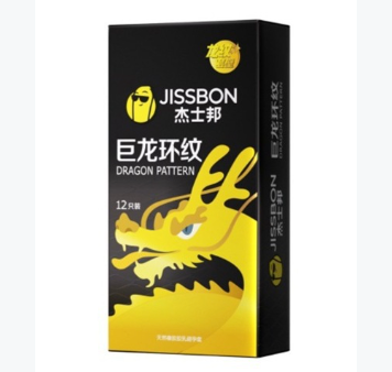 Jissbon Giant Dragon Ribbed Condoms 【12 Pack】