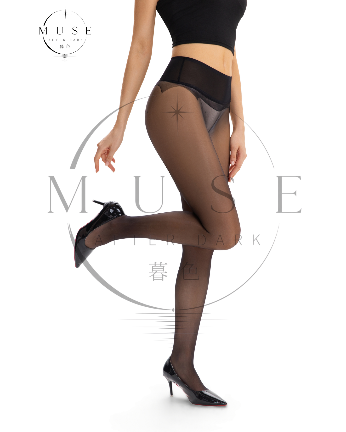 Whisper Milky Scent Series 5D Aurora Mesh Seamless Pantyhose