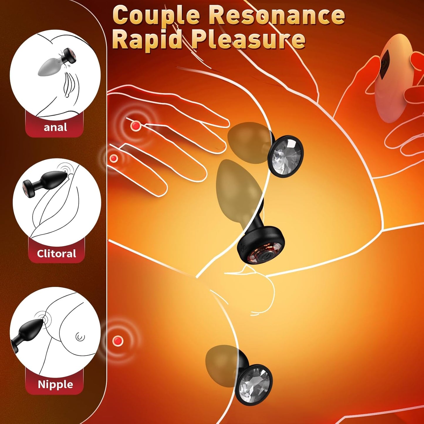 3-Piece Anal Plug Set (1 App-Control Vibrating Plug)