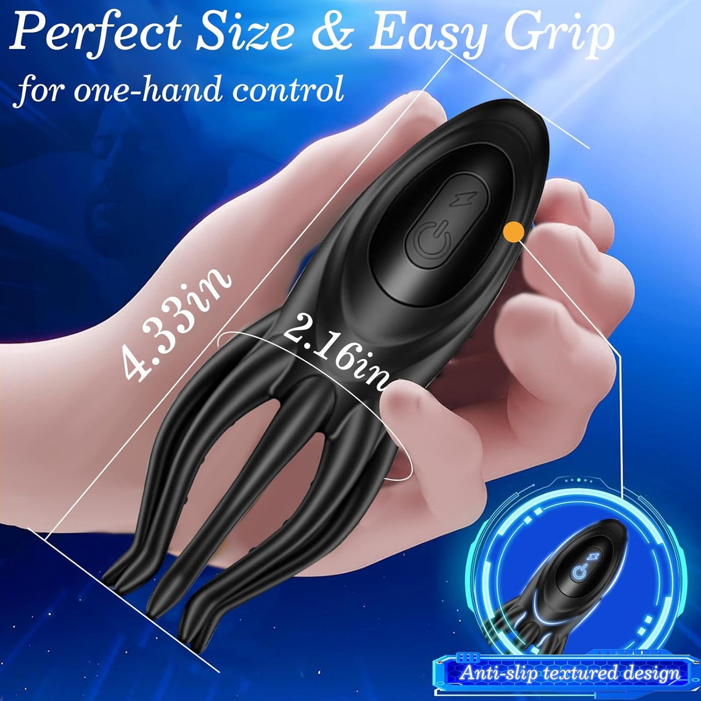 12-Mode Male Vibrator Sleeve