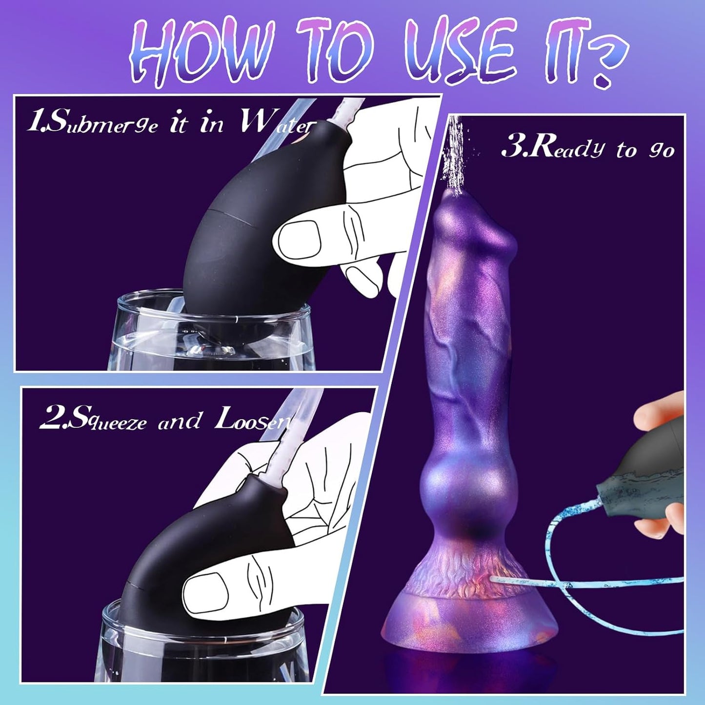 "The Centaur" – Sculpted Silicone Fantasy Wand with Interactive Warmth Release & Gentle Knot (7.48")