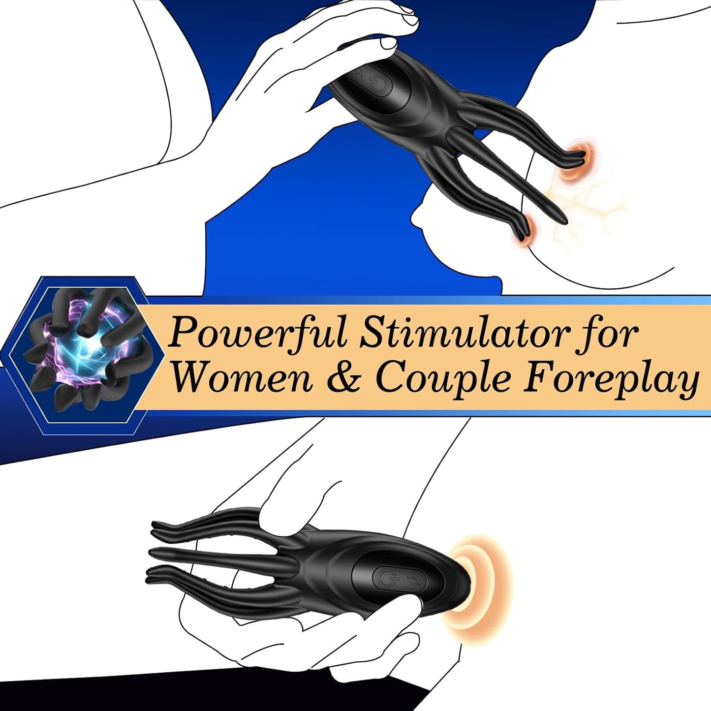 12-Mode Male Vibrator Sleeve