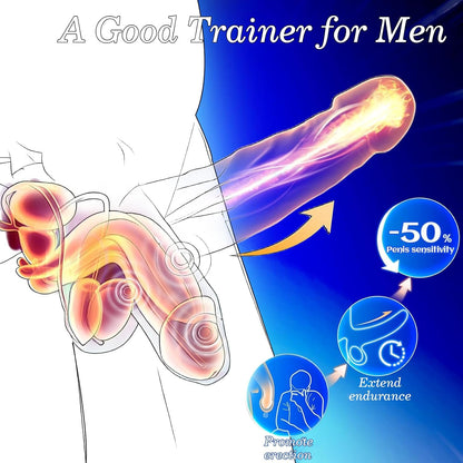 12-Mode Male Vibrator Sleeve