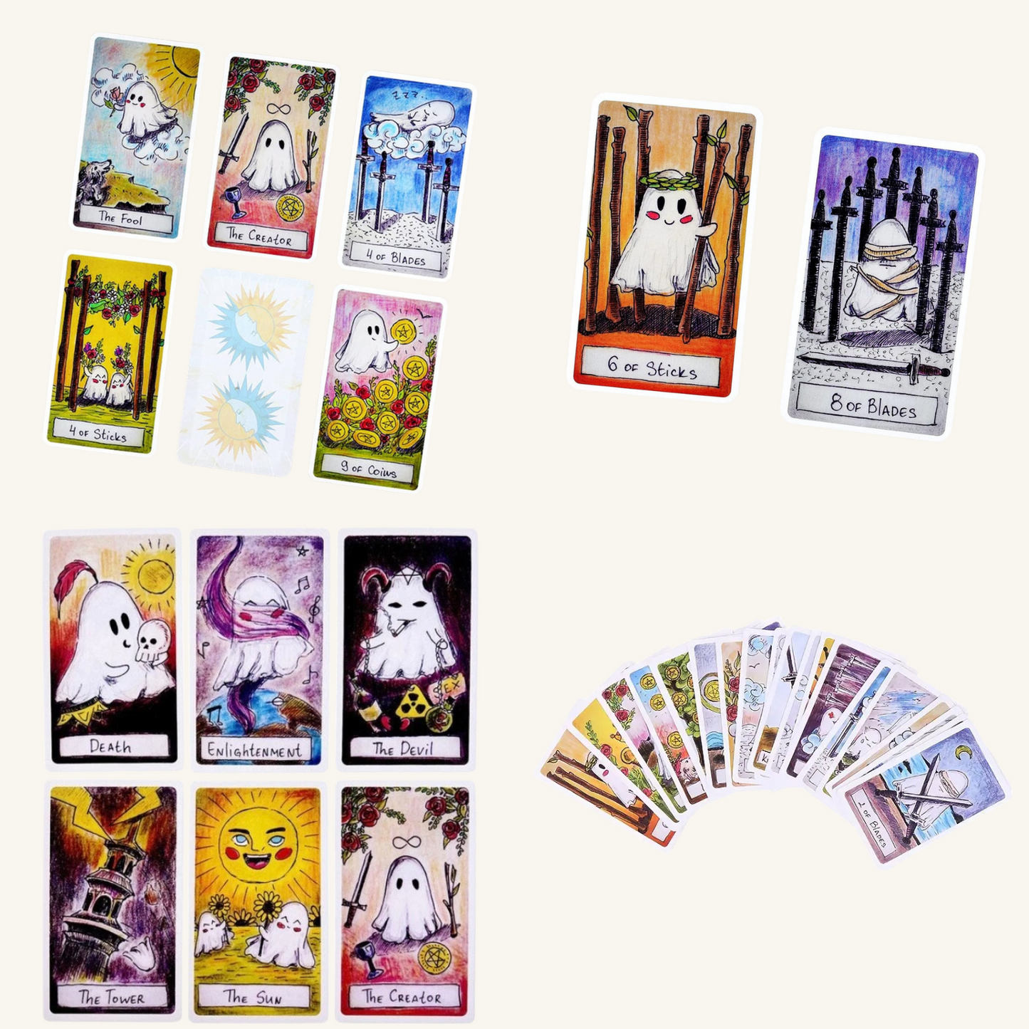 Cute Ghost Tarot
