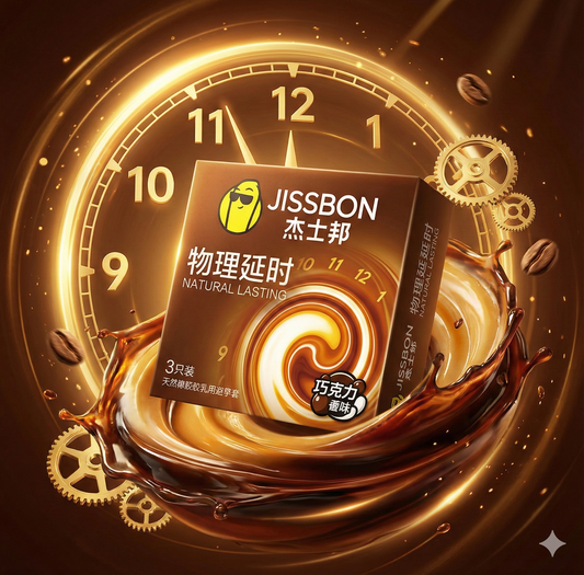 Jissbon Delay Condoms, Coffee Scented 【12-Pack】