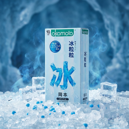 Okamoto Ultra-Thin Dotted & Cooling Condoms, 10-Pack