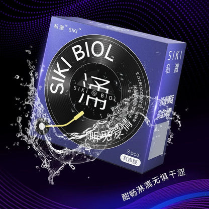 SIKI "Gush" Ultra Lubricated Condoms, 3-Pack