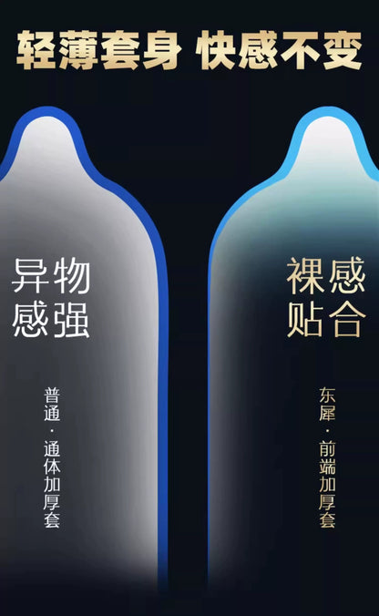 SIKI Aqua-Thin Warming Condoms, 3-Pack