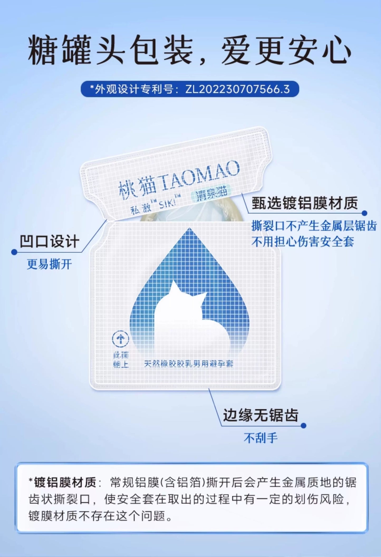 SIKI "Clear Spring Cat" Ultra-thin Condoms 【8 Pack】