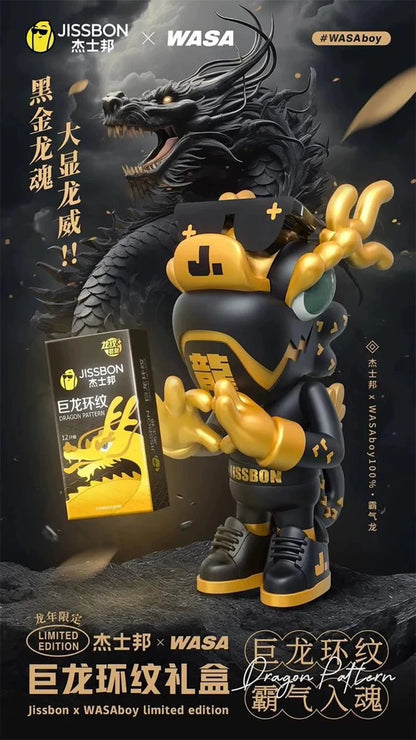 Jissbon Giant Dragon Ribbed Condoms 【12 Pack】
