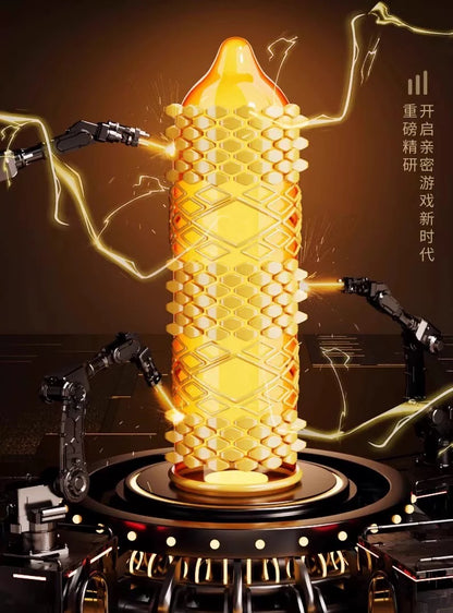 Jissbon Giant Dragon Ribbed Condoms 【12 Pack】