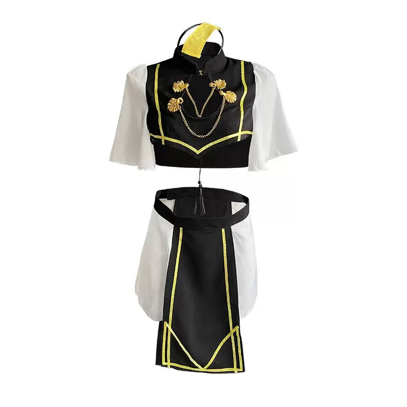 "Spirit Talisman Girl" Chinese-style Hollow-out Zombie Costume