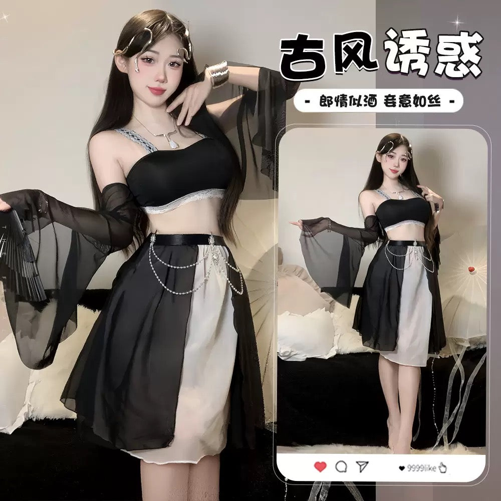 The Floral Ink Qipao