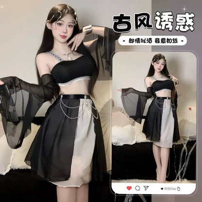 The Floral Ink Qipao