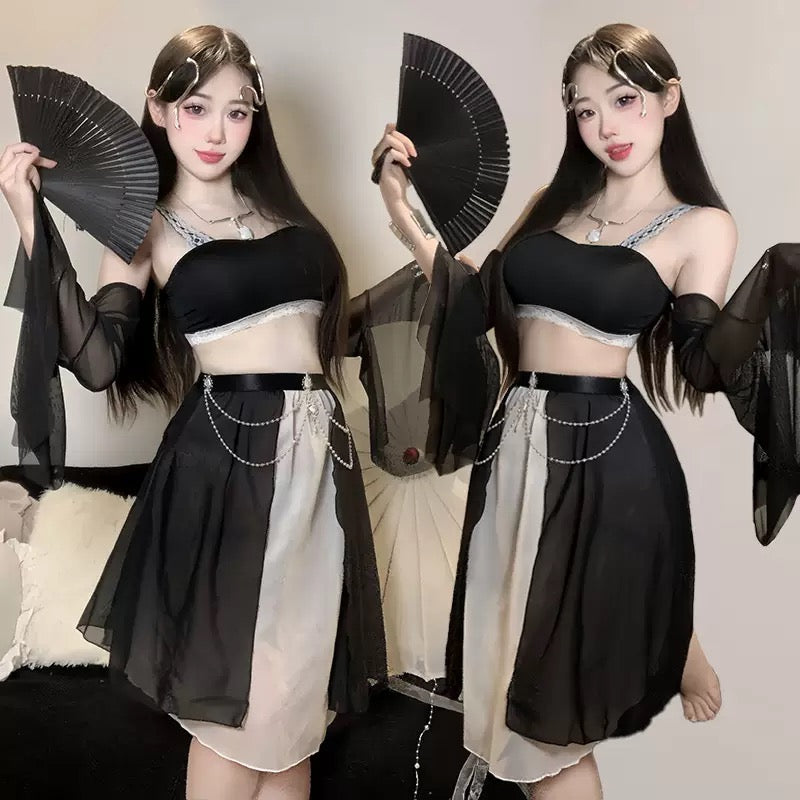 The Floral Ink Qipao