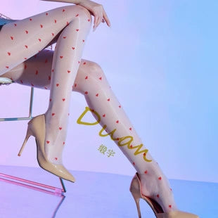 Whisper 360 Sexy Aurora, collant taille haute sans couture à motif cœur avec entrejambe fermé